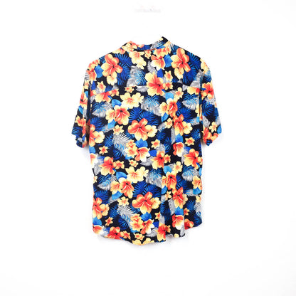 VIN-SHI-31548 Vintage πουκάμισο Hawaiian print L