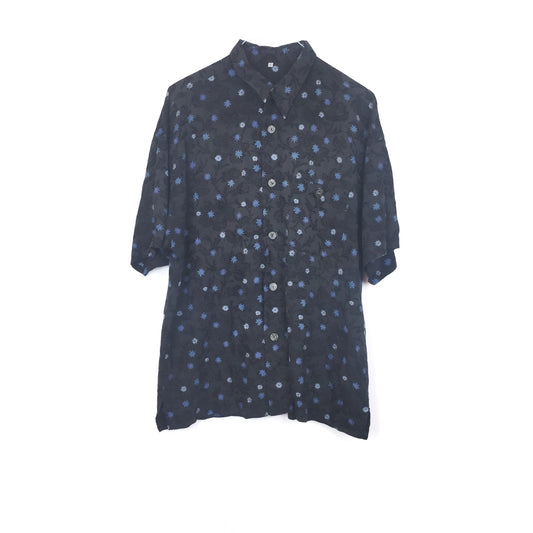 VIN-SHI-35250 Vintage πουκάμισο βαμβακερό floral L