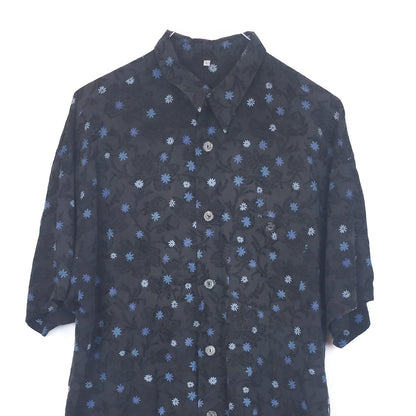 VIN-SHI-35250 Vintage πουκάμισο βαμβακερό floral L