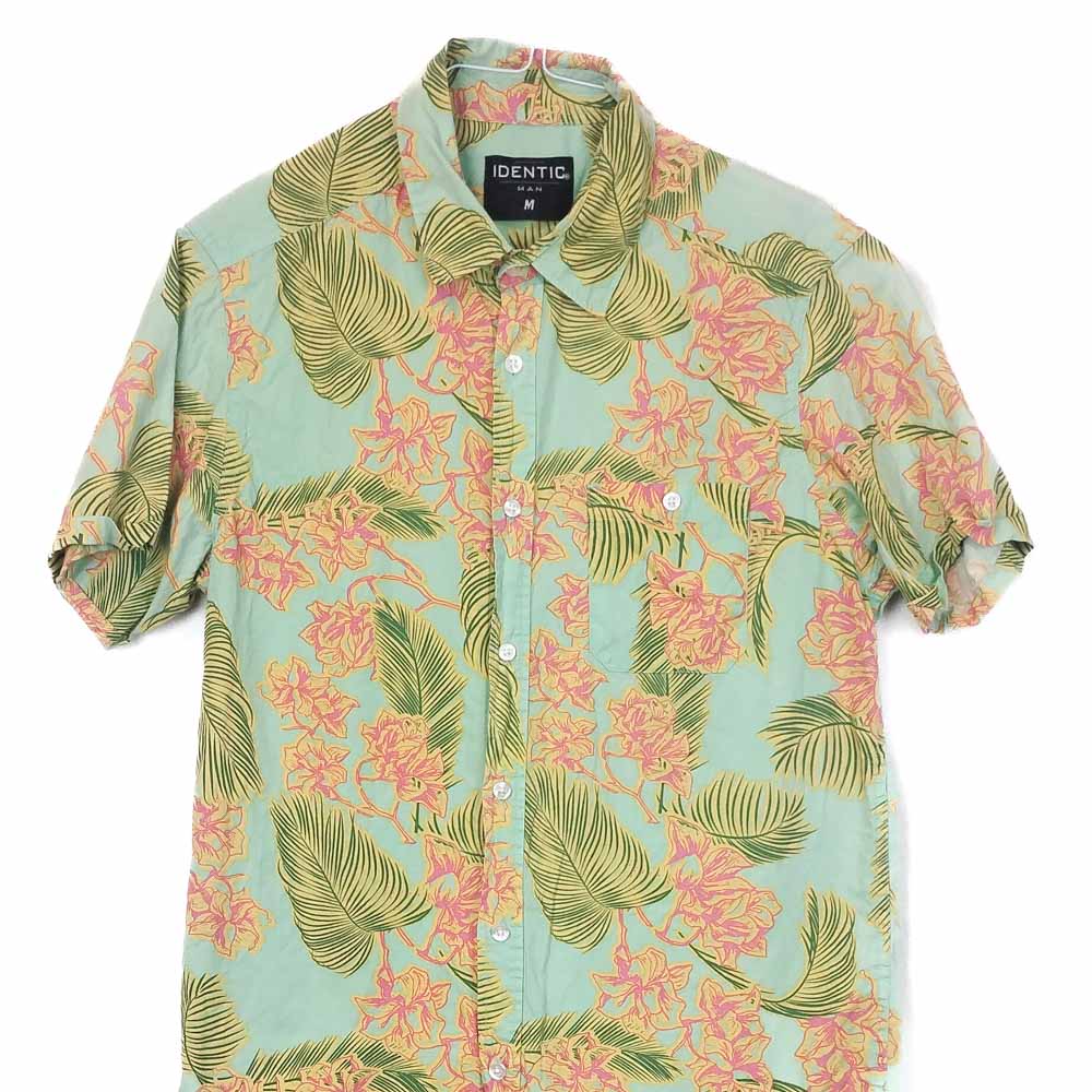 VIN-SHI-35252 Vintage πουκάμισο βαμβακερό hawaiian style S