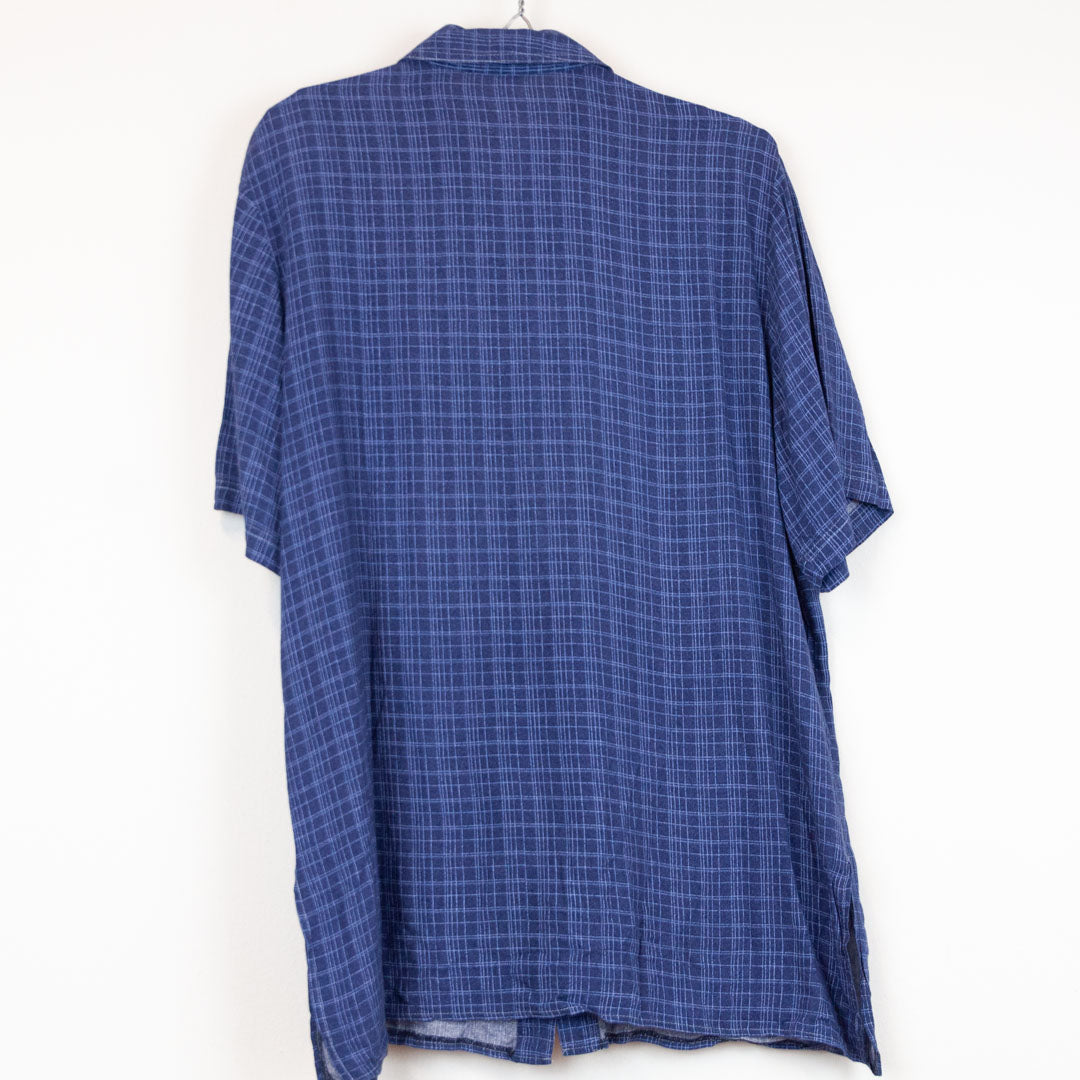VIN-SHI-23609 Vintage πουκάμισο crazy pattern unisex L-XL