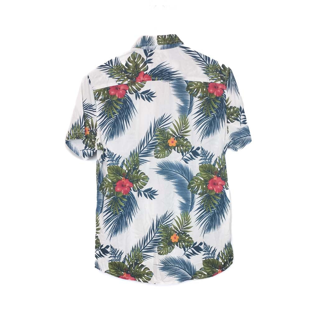 VIN-SHI-35253 Vintage πουκάμισο βαμβακερό hawaiian style XS