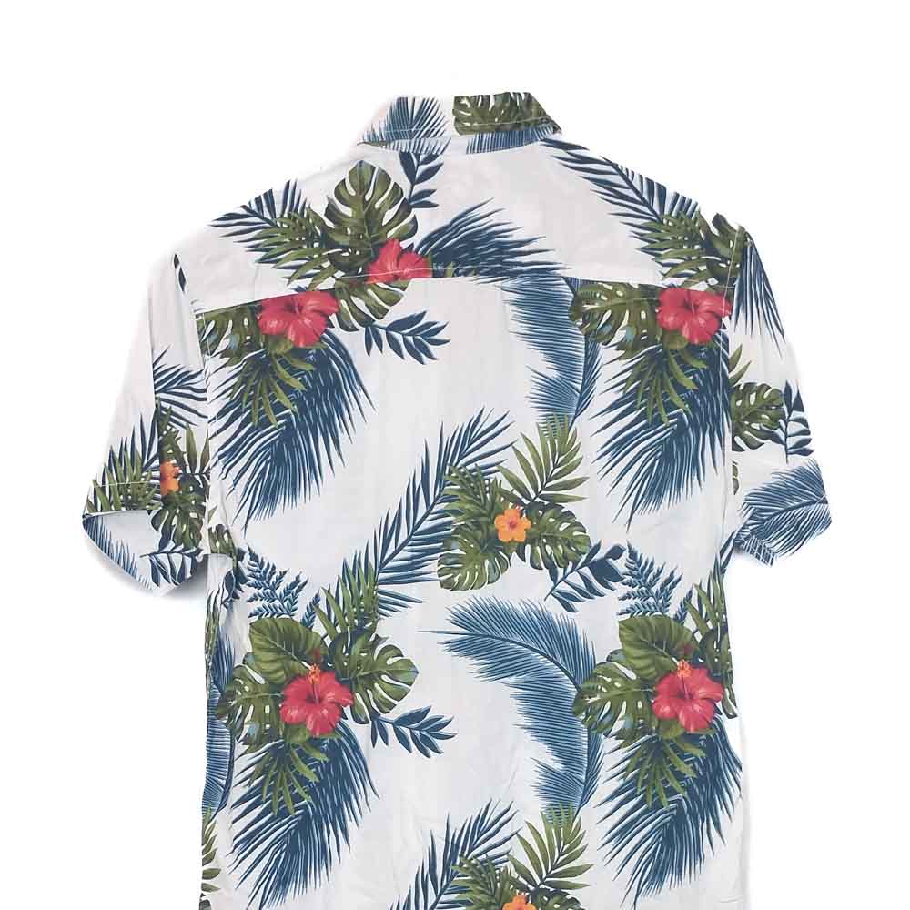 VIN-SHI-35253 Vintage πουκάμισο βαμβακερό hawaiian style XS