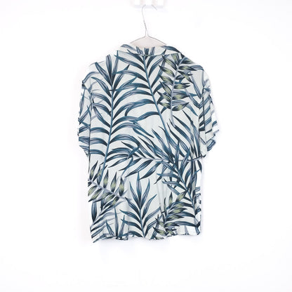 VIN-SHI-35254 Vintage πουκάμισο βισκόζη hawaiian style S