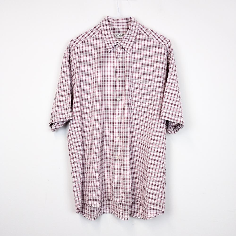 VIN-SHI-26561 Vintage πουκάμισο καρό XL