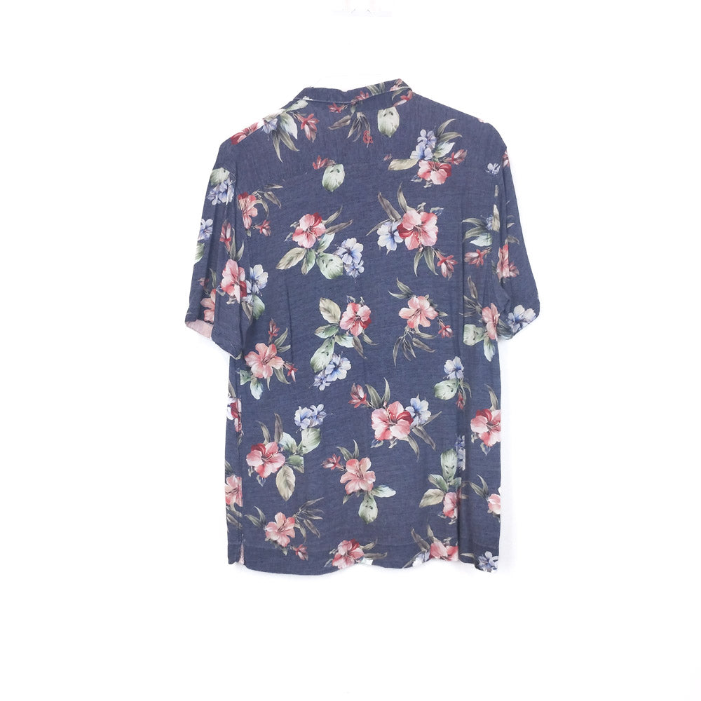 VIN-SHI-35256 Vintage πουκάμισο βισκόζη hawaiian style L