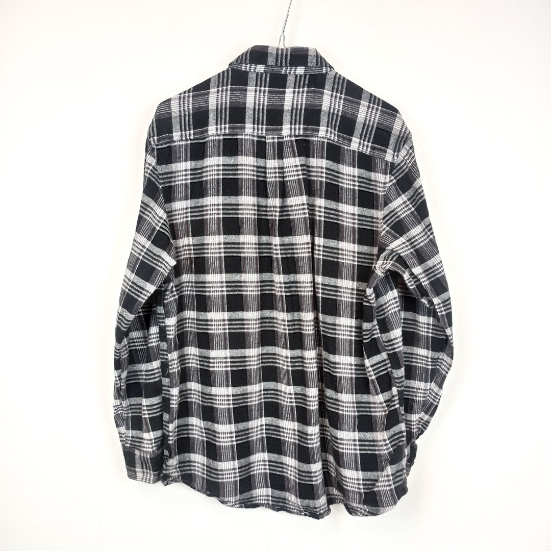 VIN-SHI-24860 Vintage πουκάμισο flannel καρό M