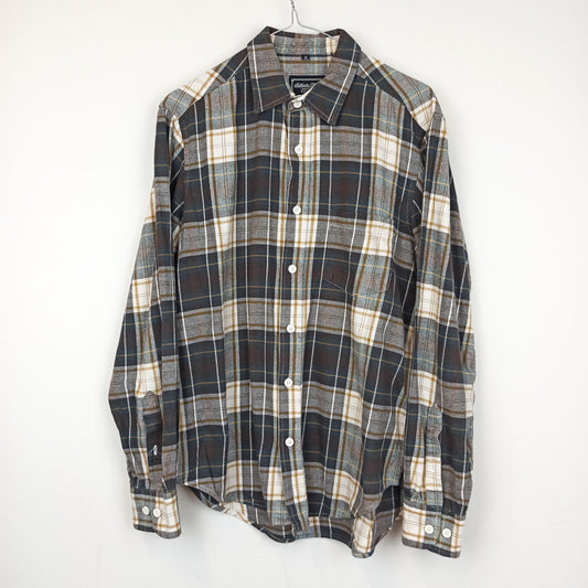 VIN-SHI-24857 Vintage πουκάμισο flannel καρό Μ