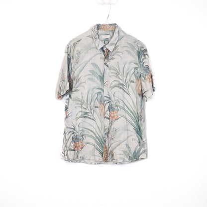 VIN-SHI-35260 Vintage πουκάμισο βαμβακερό crazy pattern M