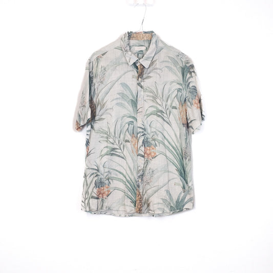 VIN-SHI-35260 Vintage πουκάμισο βαμβακερό crazy pattern M