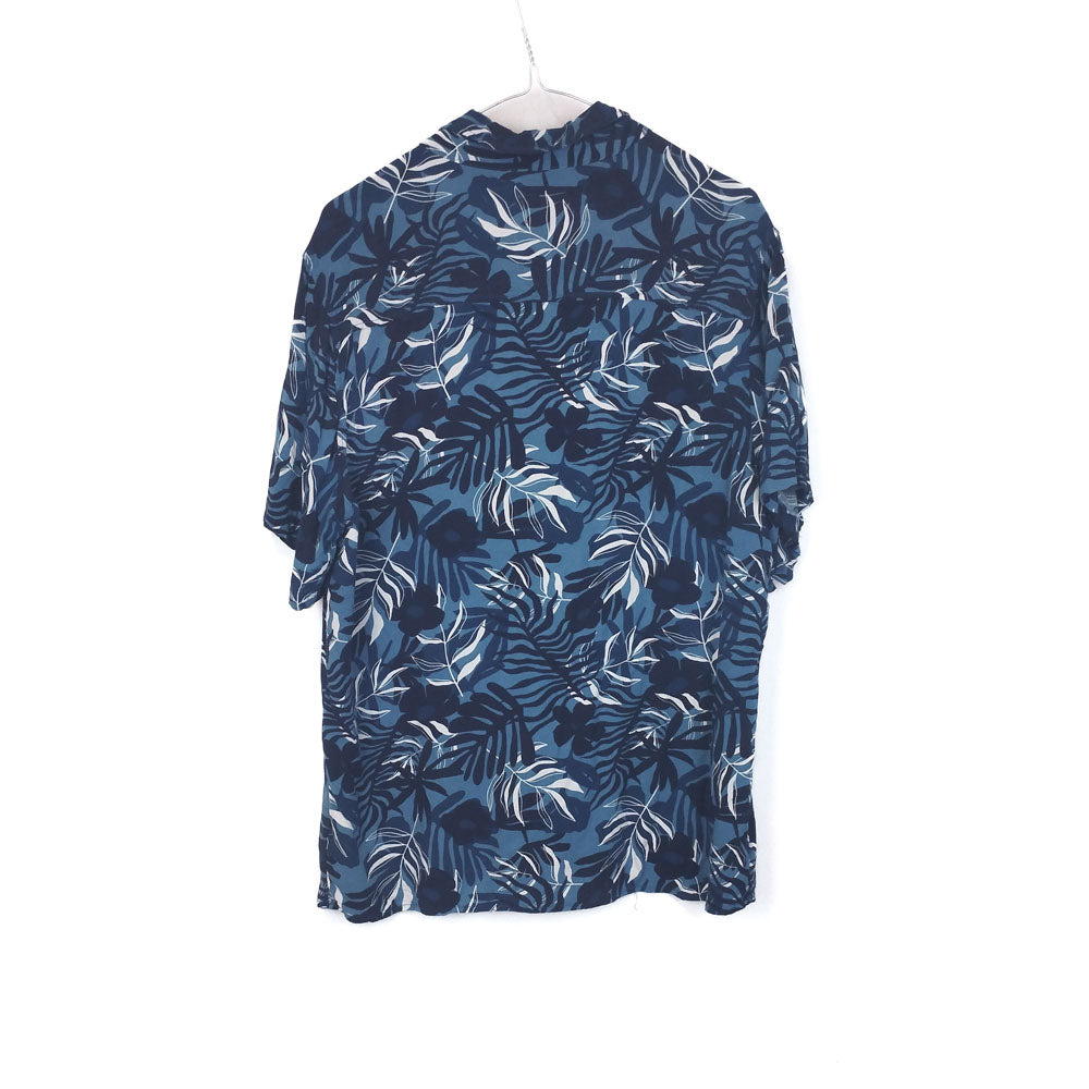 VIN-SHI-35241 Vintage πουκάμισο βισκόζη hawaiian style M
