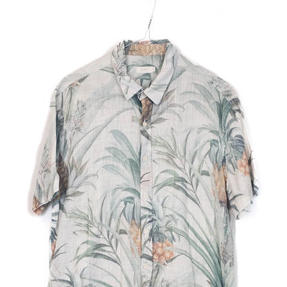 VIN-SHI-35260 Vintage πουκάμισο βαμβακερό crazy pattern M