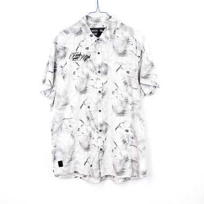 VIN-SHI-31813 Vintage πουκάμισο hawaiian print L