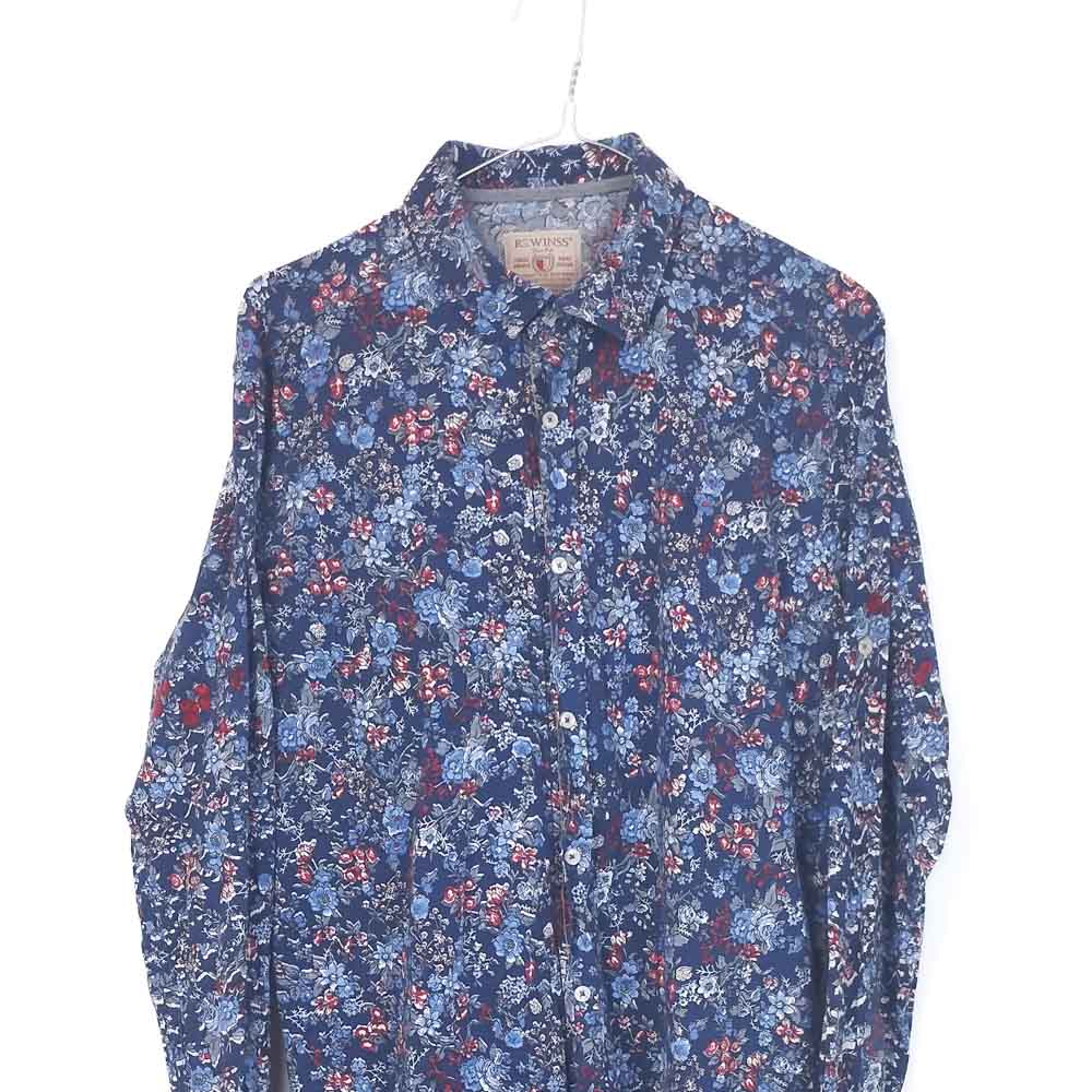 VIN-SHI-35263 Vintage πουκάμισο βαμβακερό floral L