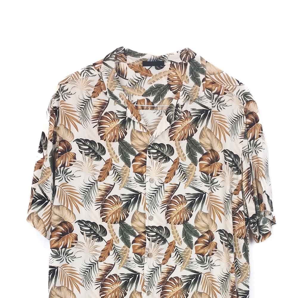 VIN-SHI-35264 Vintage πουκάμισο βισκόζη hawaiian style XL