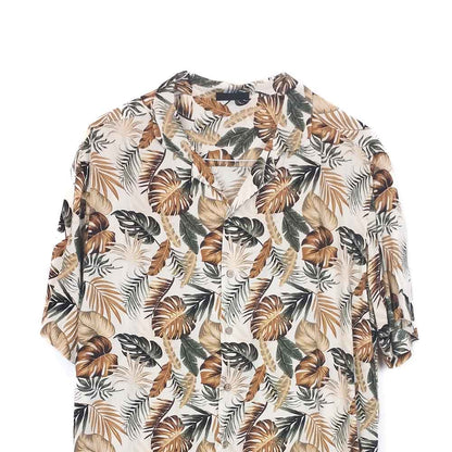 VIN-SHI-35264 Vintage πουκάμισο βισκόζη hawaiian style XL