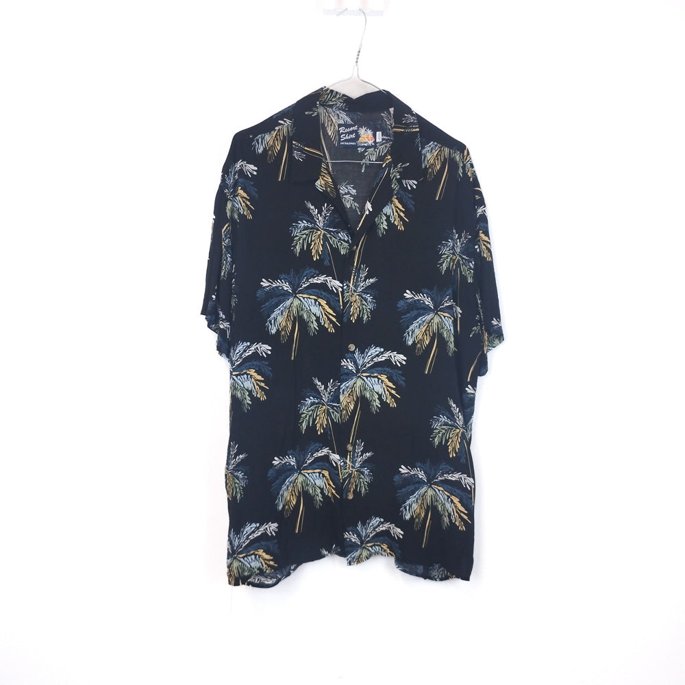 VIN-SHI-35265 Vintage πουκάμισο βισκόζη hawaiian style L