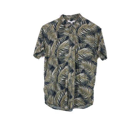 VIN-SHI-31693 Vintage πουκάμισο βαμβακερό Hawaiian print M