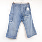 VIN-TR-23769 Vintage παντελόνι capri denim unisex M