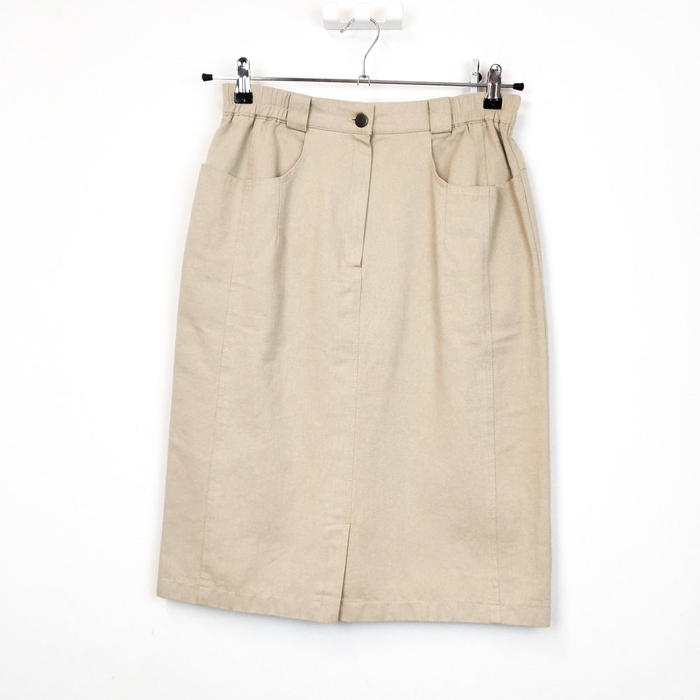 VIN-SKI-31585 Vintage ντένιμ μίντι φούστα M-L