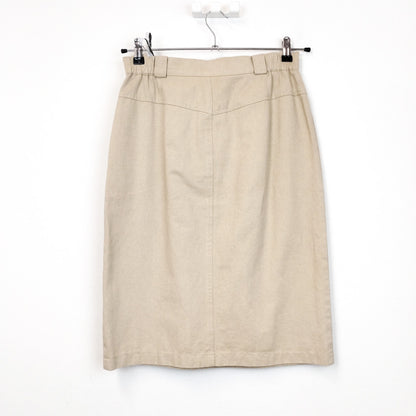 VIN-SKI-31585 Vintage ντένιμ μίντι φούστα M-L