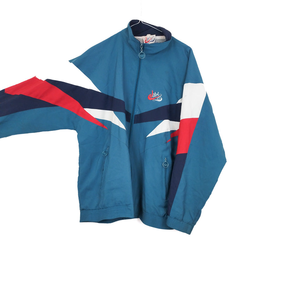 VIN-SW-33724 Vintage αντιανεμική ζακέτα unisex 90's style L