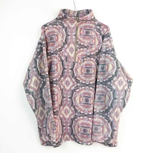 VIN-SW-26675 Vintage fleece αθλητική μπλούζα εμπριμέ L