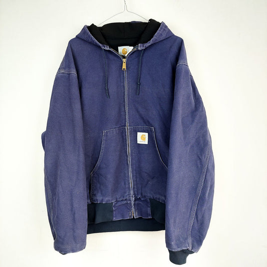 VIN-OUTW-26675 Vintage hooded denim jacket Carhartt S-M