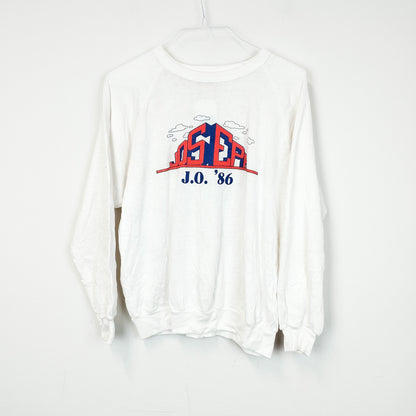 VIN-SW-26115 Vintage μπλούζα φούτερ λευκό M-L