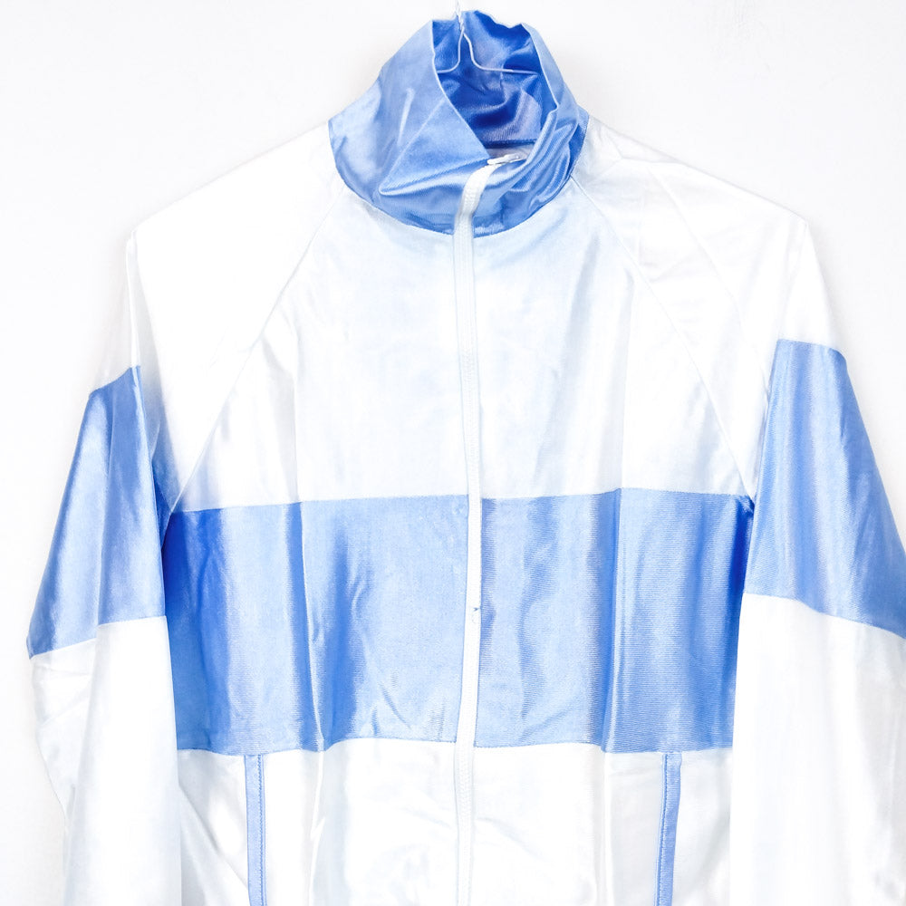 VIN-SW-27193 Vintage αθλητική ζακέτα γαλάζιο-λευκό S-M
