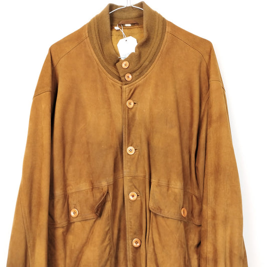 VIN-OUTW-26253 Vintage δερμάτινο suede jacket unisex L