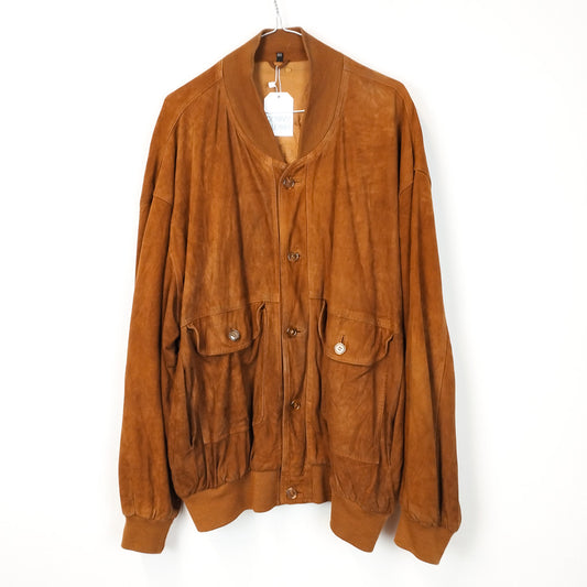 VIN-OUTW-26254 Vintage δερμάτινο suede jacket unisex XL