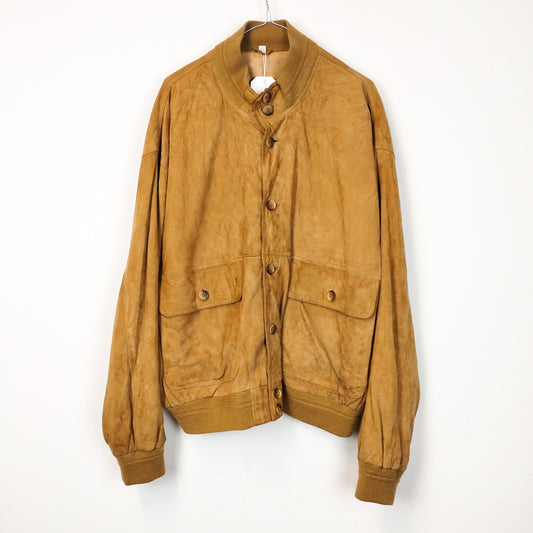 VIN-OUTW-26255 Vintage δερμάτινο suede jacket unisex 2XL