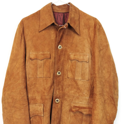 VIN-OUTW-26340 Vintage δερμάτινο suede jacket unisex S