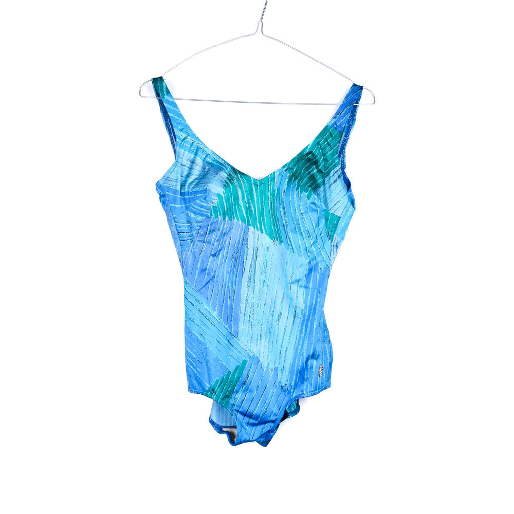 VIN-SWI-31603 Vintage μαγιό ολόσωμο 80s-90s style S