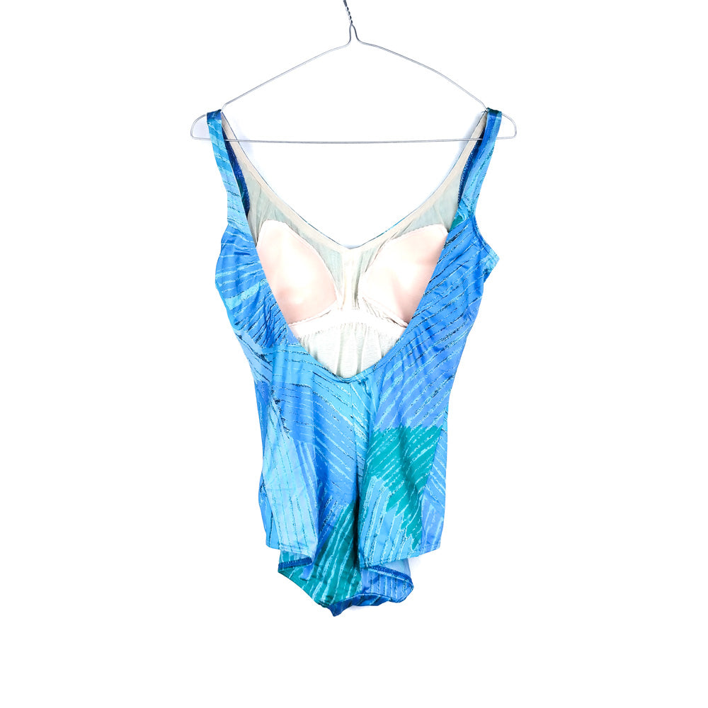 VIN-SWI-31603 Vintage μαγιό ολόσωμο 80s-90s style S