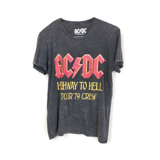 VIN-TEE-26866 Second hand band t-shirt γκρι ACDC M