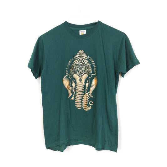 VIN-TEE-26871 Vintage souvenir t-shirt πράσινο Nepal S