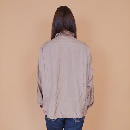 VIN-BLO-32525 Vintage πουκάμισο μπεζ L-XL