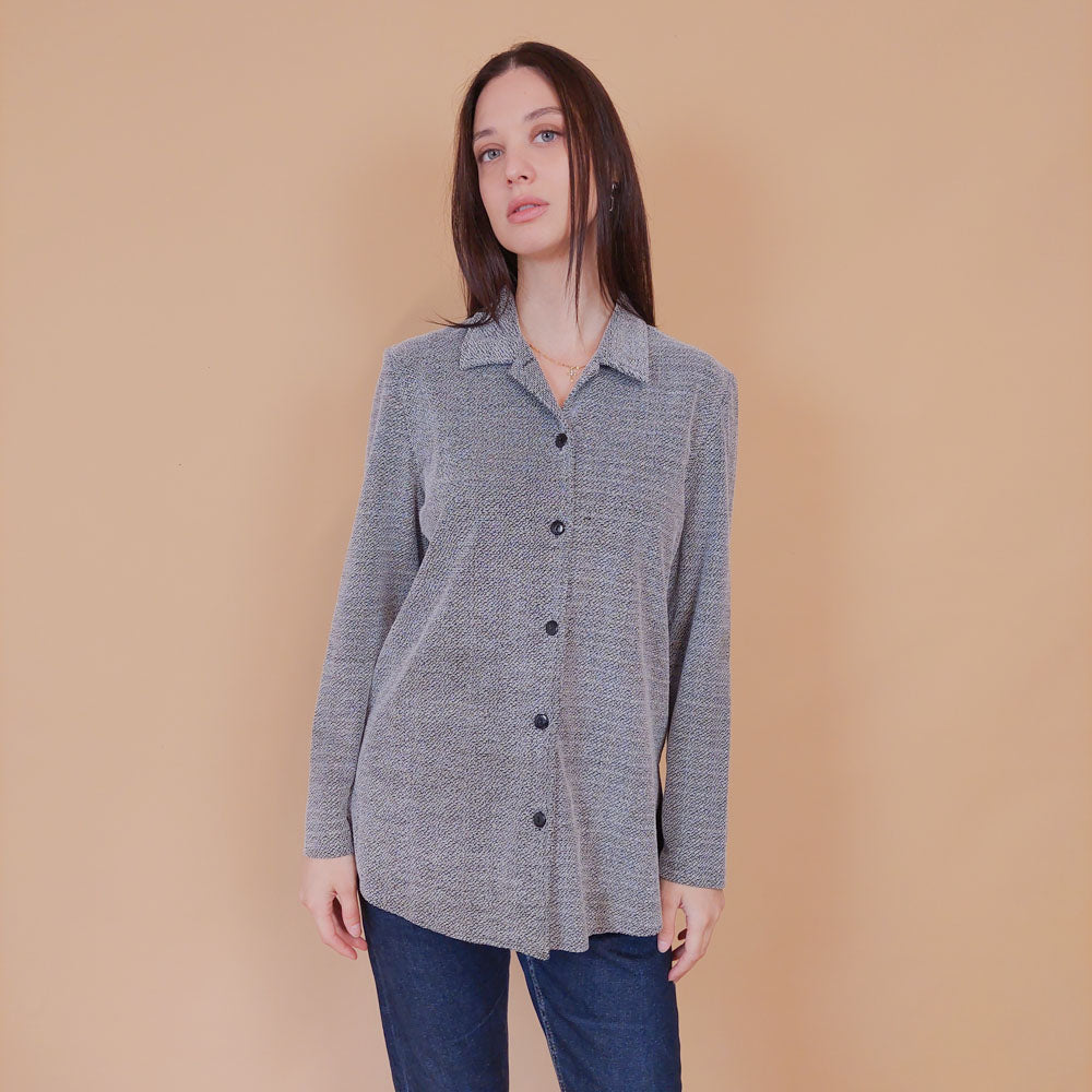 VIN-BLO-32524 Vintage πουκάμισο με ιδιαίτερη υφή M