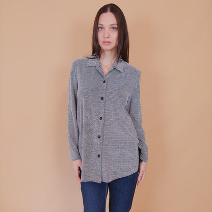 VIN-BLO-32524 Vintage πουκάμισο με ιδιαίτερη υφή M