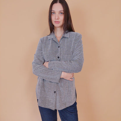 VIN-BLO-32524 Vintage πουκάμισο με ιδιαίτερη υφή M