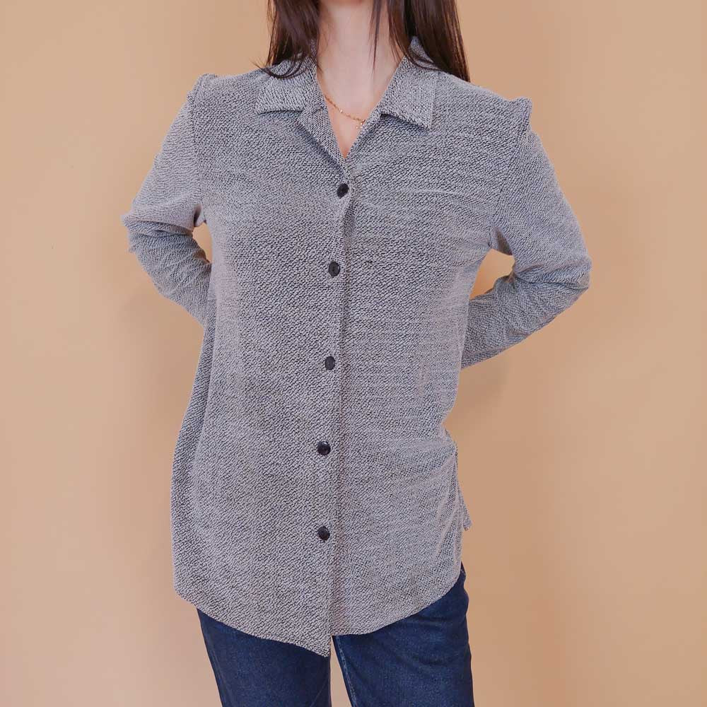 VIN-BLO-32524 Vintage πουκάμισο με ιδιαίτερη υφή M