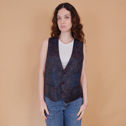 VIN-OUTW-34917 Vintage γιλέκο βισκόζη L-XL