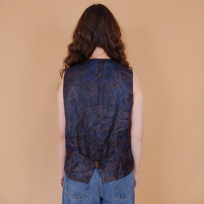 VIN-OUTW-34917 Vintage γιλέκο βισκόζη L-XL