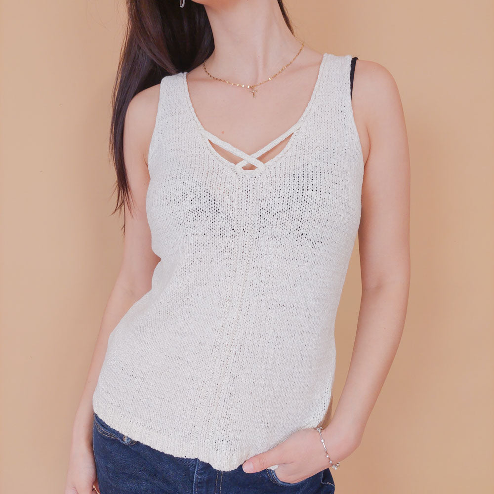 VIN-BLO-32611 Vintage τοπ πλεκτό S