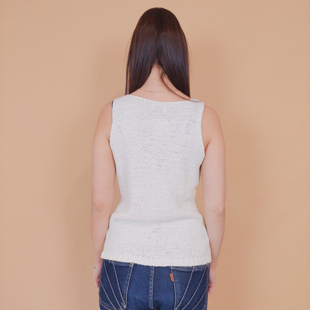 VIN-BLO-32611 Vintage τοπ πλεκτό S