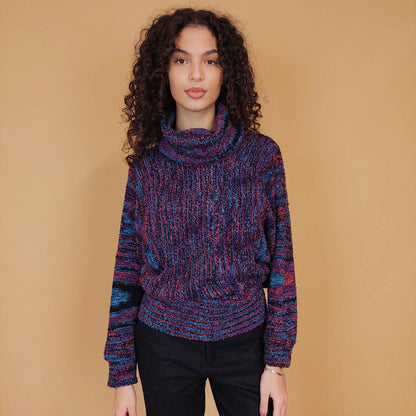 VIN-KNIT-29214 Vintage μπλούζα πλεκτή S-M