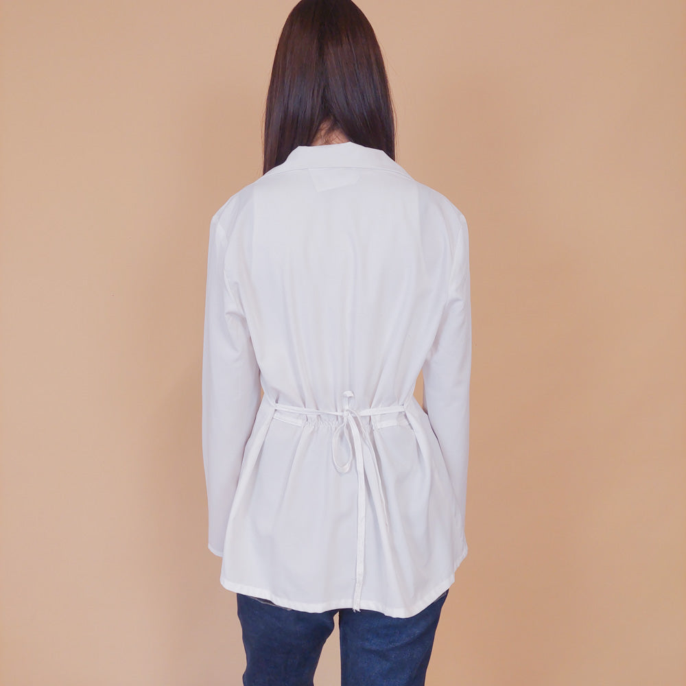 VIN-BLO-32617 Vintage top λευκό Kookai L