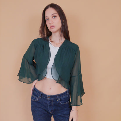 VIN-BLO-32515 Vintage top ζακέτα L-XL